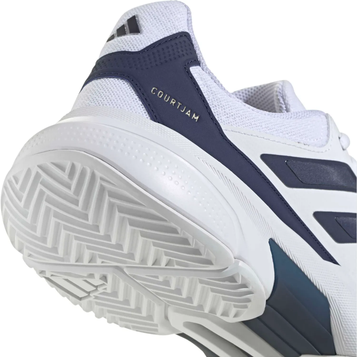 Zapatillas Adidas De Tenis Hombre Courtjam Control 3 M color blanco / azul | Platanitos
