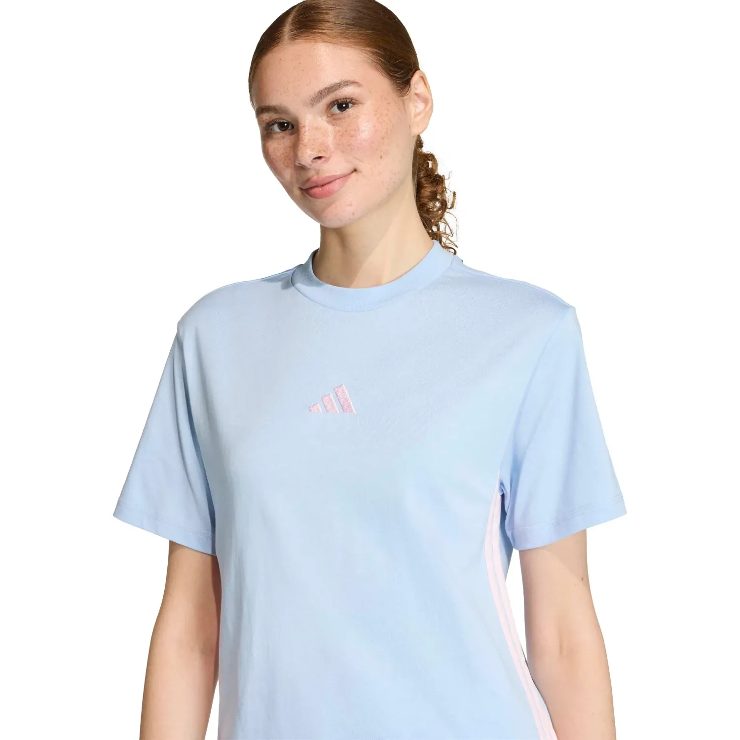 Polo Adidas Deportivo Mujer W 3s Sj T color celeste | Platanitos