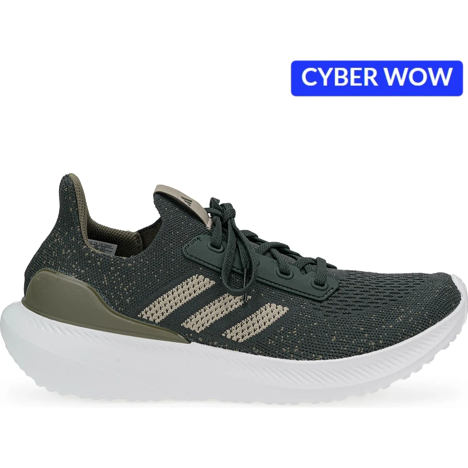 Zapatillas Adidas Running Hombre Ultra Energy M color verde militar/negro | Platanitos