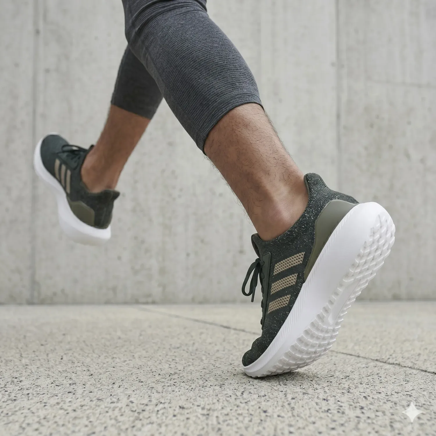 Zapatillas Adidas Running Hombre Ultra Energy M color verde militar/negro | Platanitos