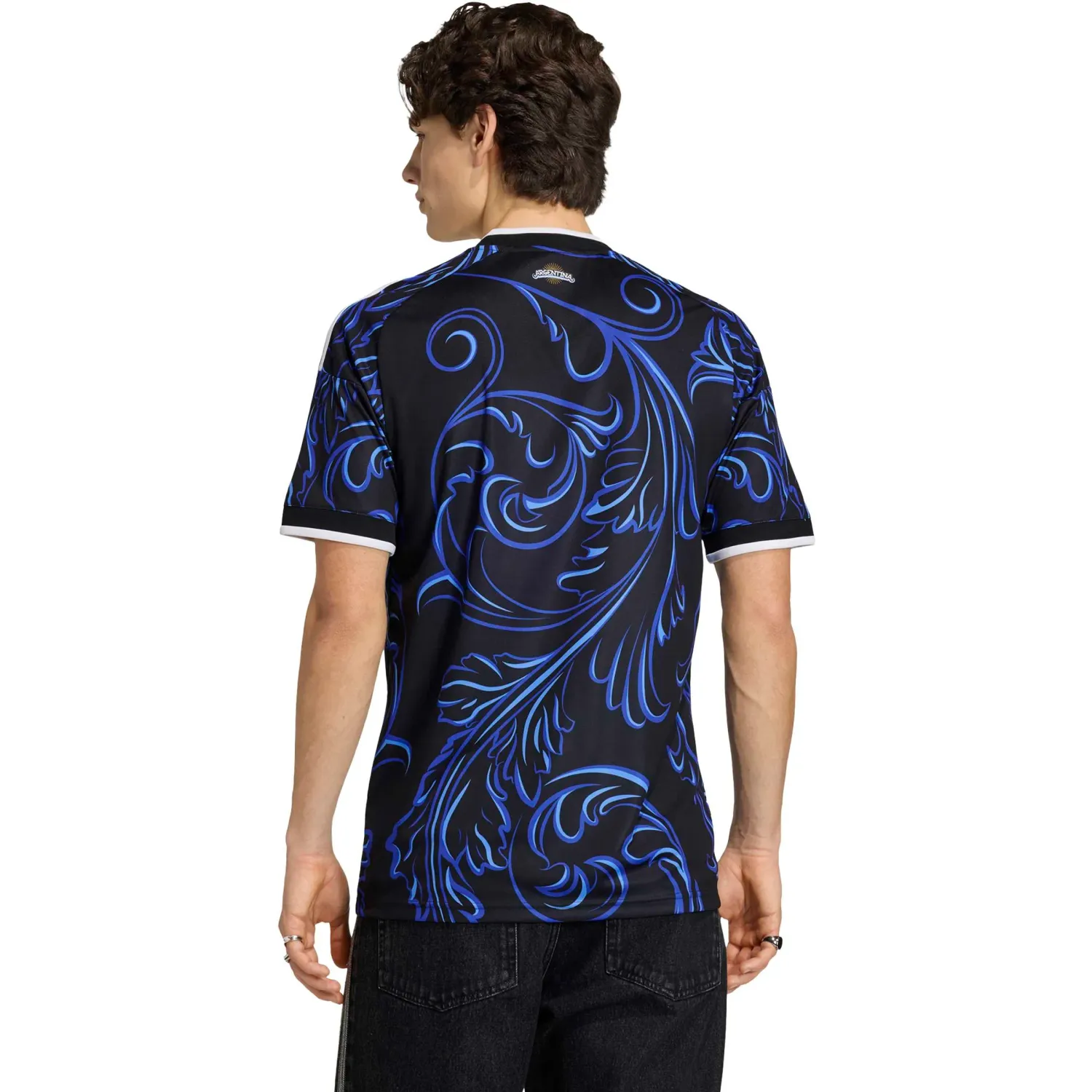 Camiseta Adidas Futbol Hombre Visitante Selección Argentina 2026 Afa A Jsy D Climacool color negro | Platanitos