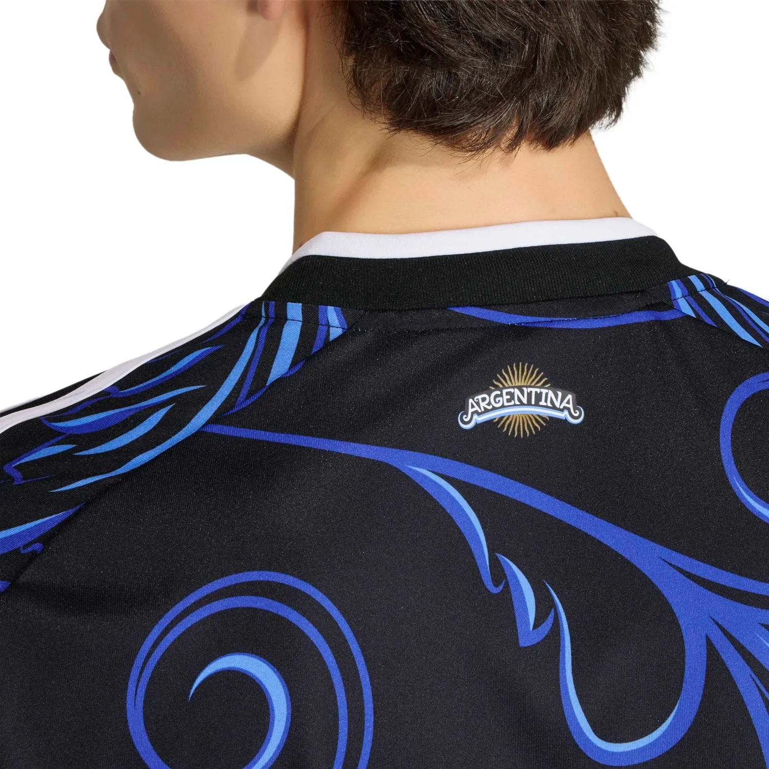 Camiseta Adidas Futbol Hombre Visitante Selección Argentina 2026 Afa A Jsy D Climacool color negro | Platanitos