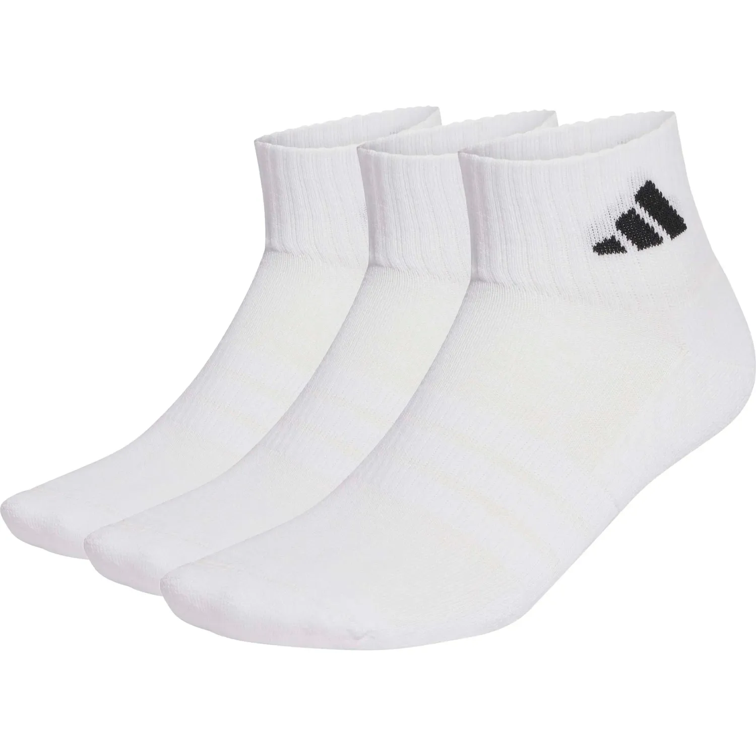 Pack Adidas De Medias Deportivas Unisex C Ess Ank 3p color blanco / negro | Platanitos