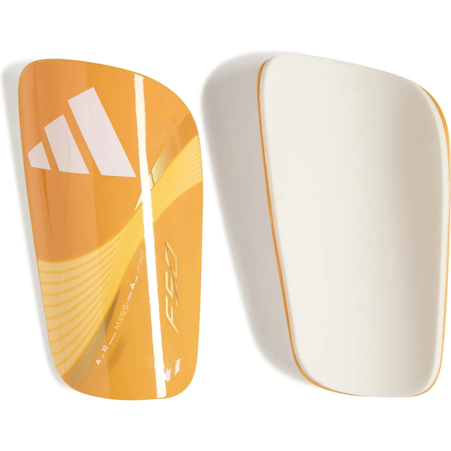 Canillera Adidas Futbol Unisex Messi Sg Clb color turquesa / fucsia | Platanitos