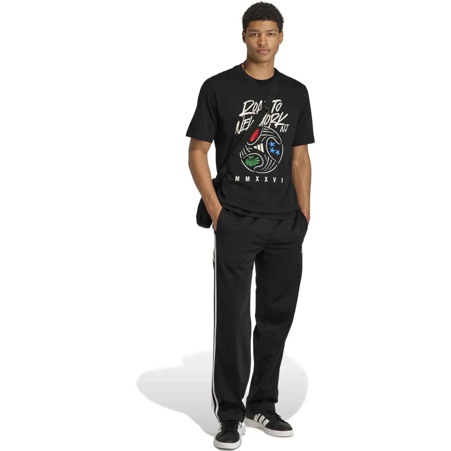 Polo Adidas Deportivo Hombre M Ftb Wc Ball T color negro | Platanitos