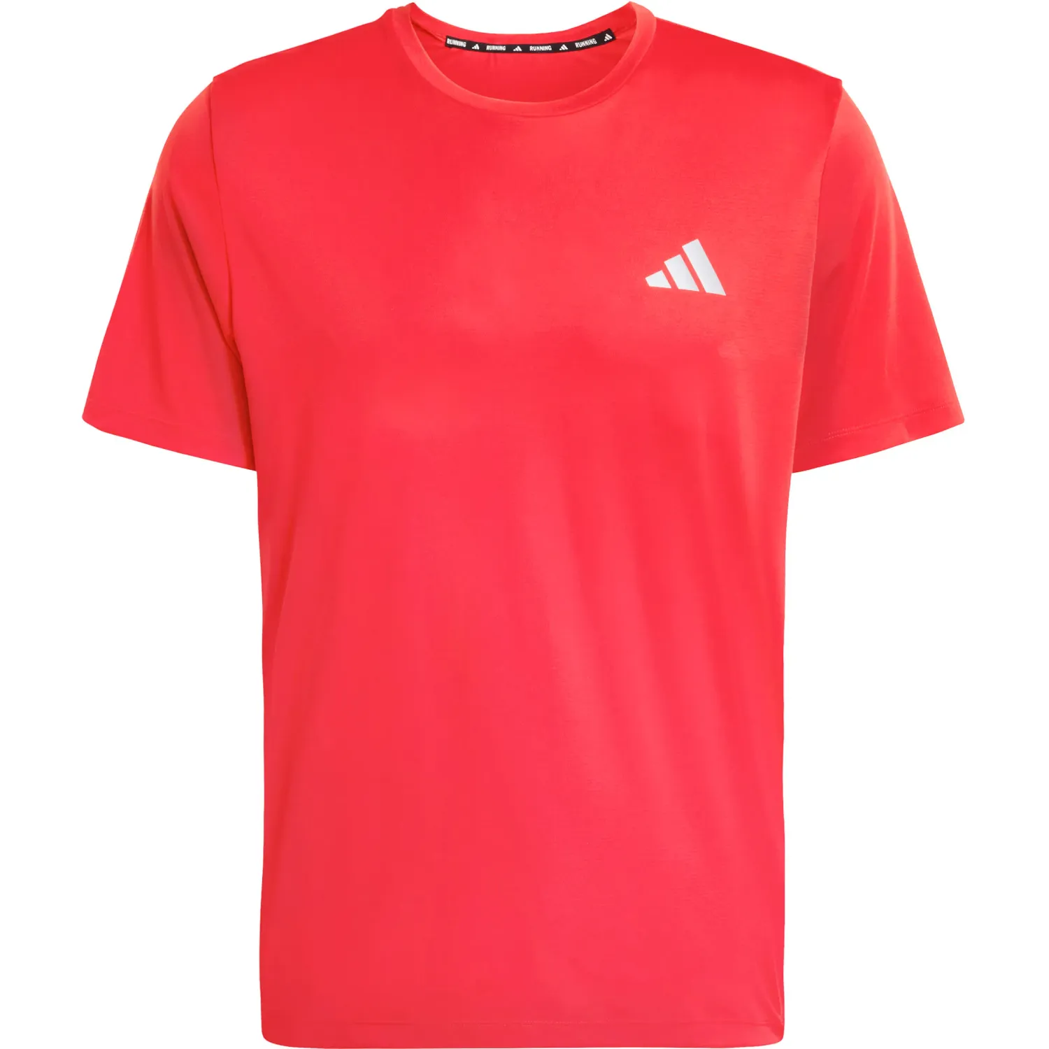 Polo Adidas Running Hombre Run Ess Tee M Climacool color rojo / blanco | Platanitos