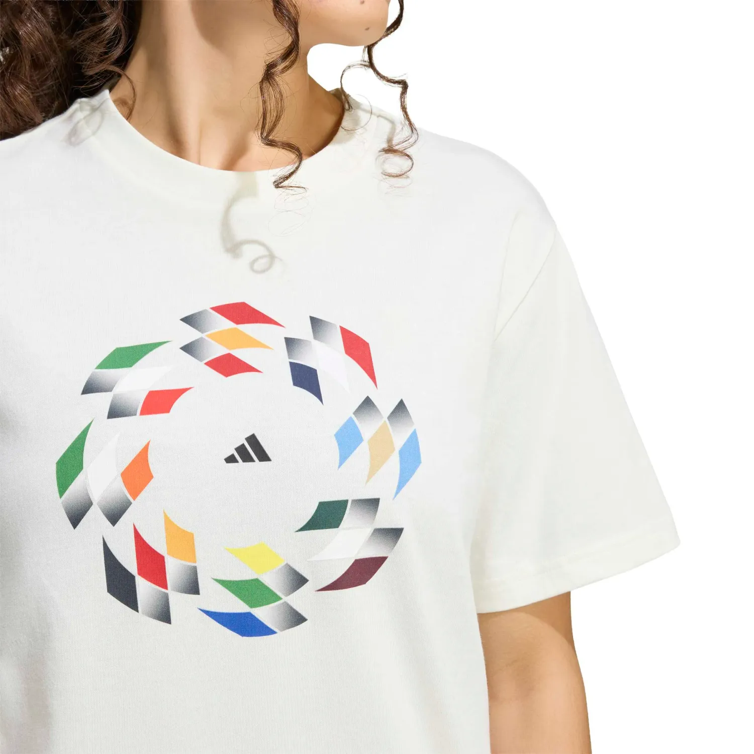 Polo Adidas Deportivo Mujer Hot Q2 color beige | Platanitos