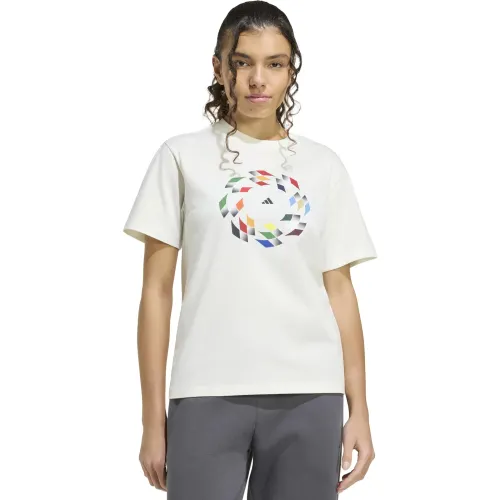 Mujer adidas Beige Polo Deportivo Mujer Hot Q2