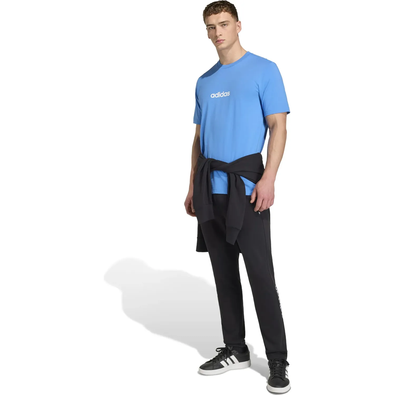 Polo Adidas Deportivo Hombre M Lin Sj T color azulino | Platanitos