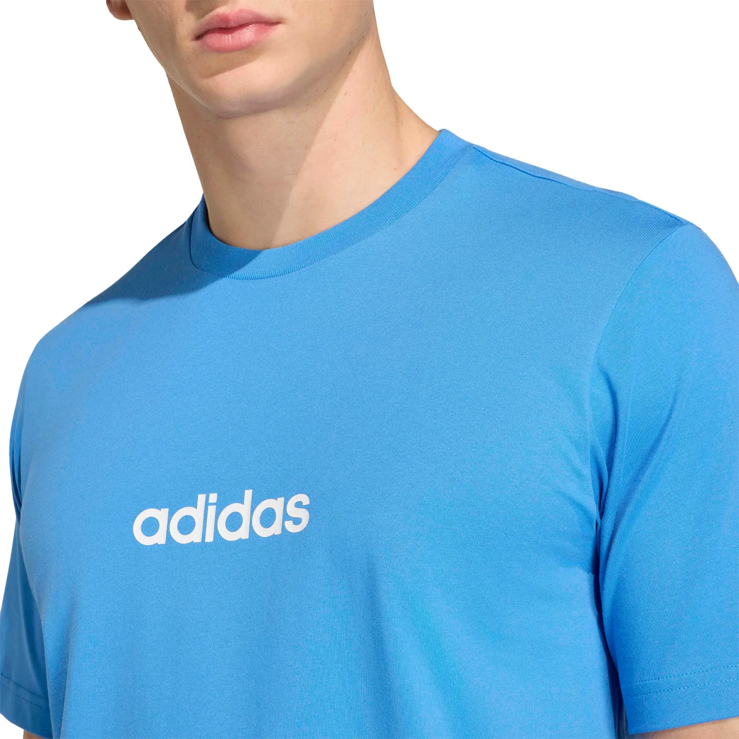 Polo Adidas Deportivo Hombre M Lin Sj T color azulino | Platanitos