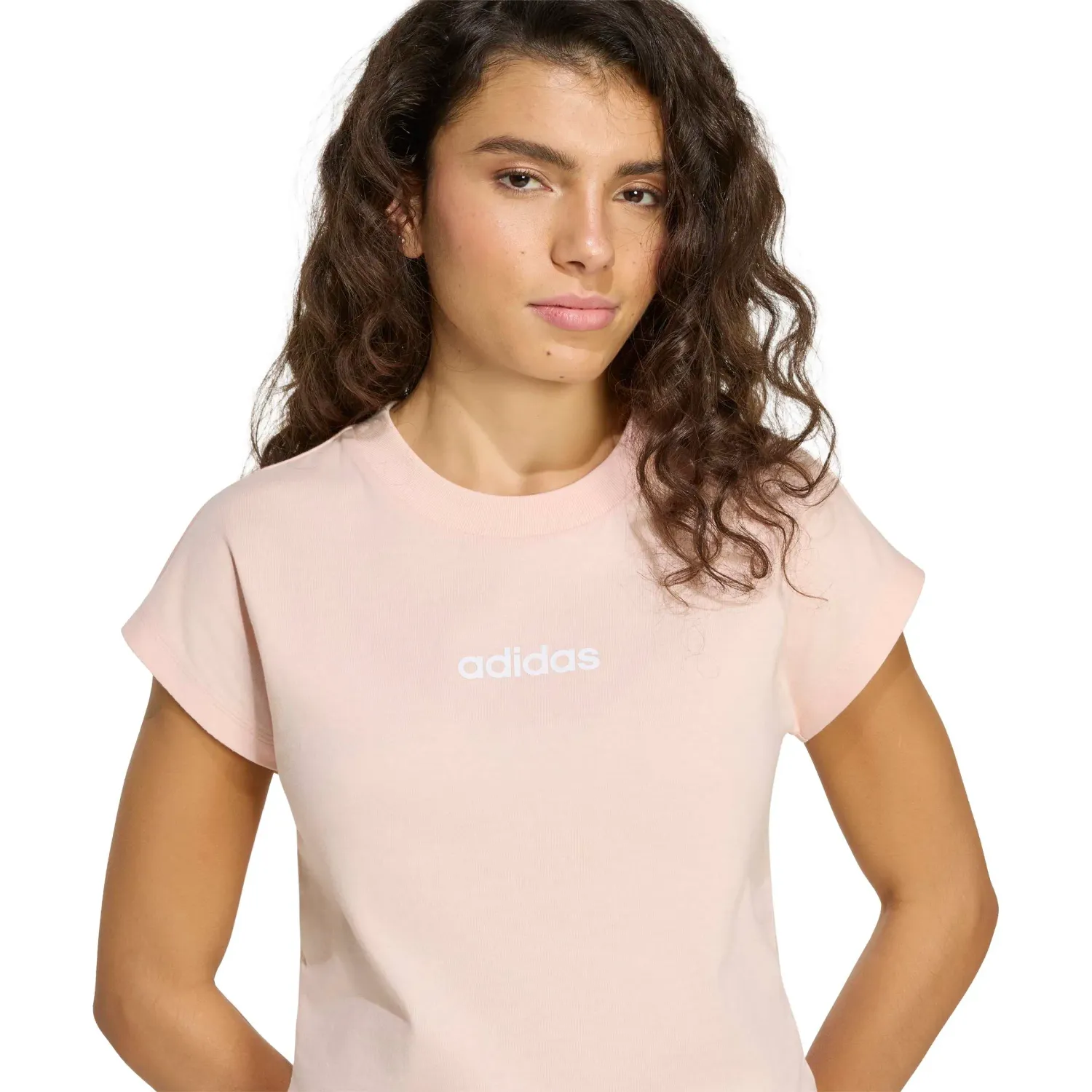 Polo Adidas Deportivo Mujer W Lin Sj T color rosa | Platanitos