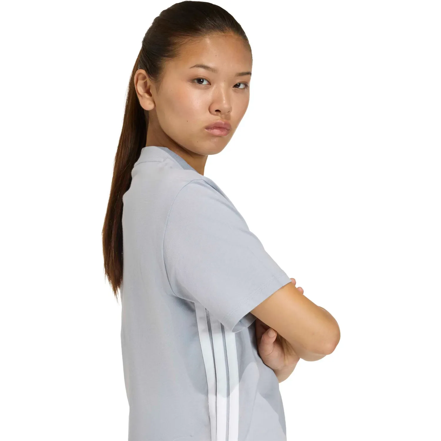 Polo Adidas Deportivo Mujer W 3s Sj T color gris / plomo | Platanitos