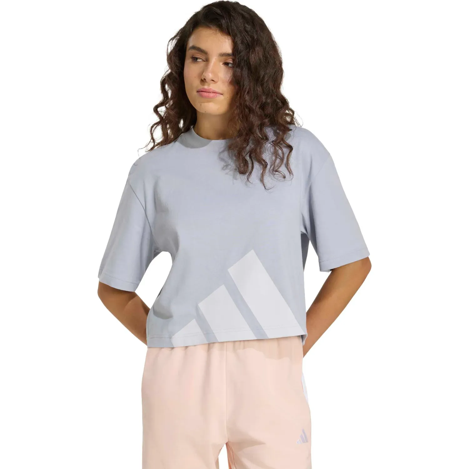 Polo Adidas Deportivo Mujer W Bl Sj Bf T color gris / plomo | Platanitos