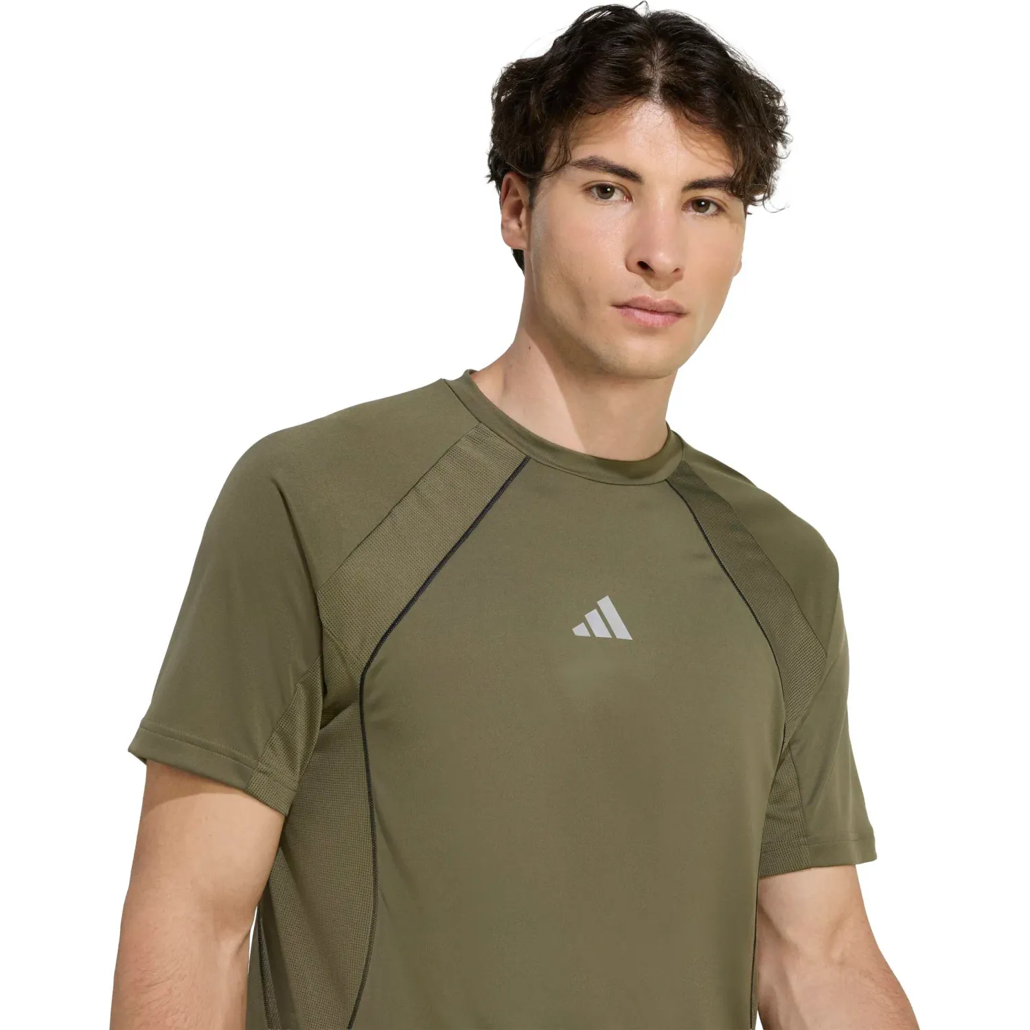 adidas Polo Adidas Training Hombre Tech App Tee Climacool color olivo | Platanitos