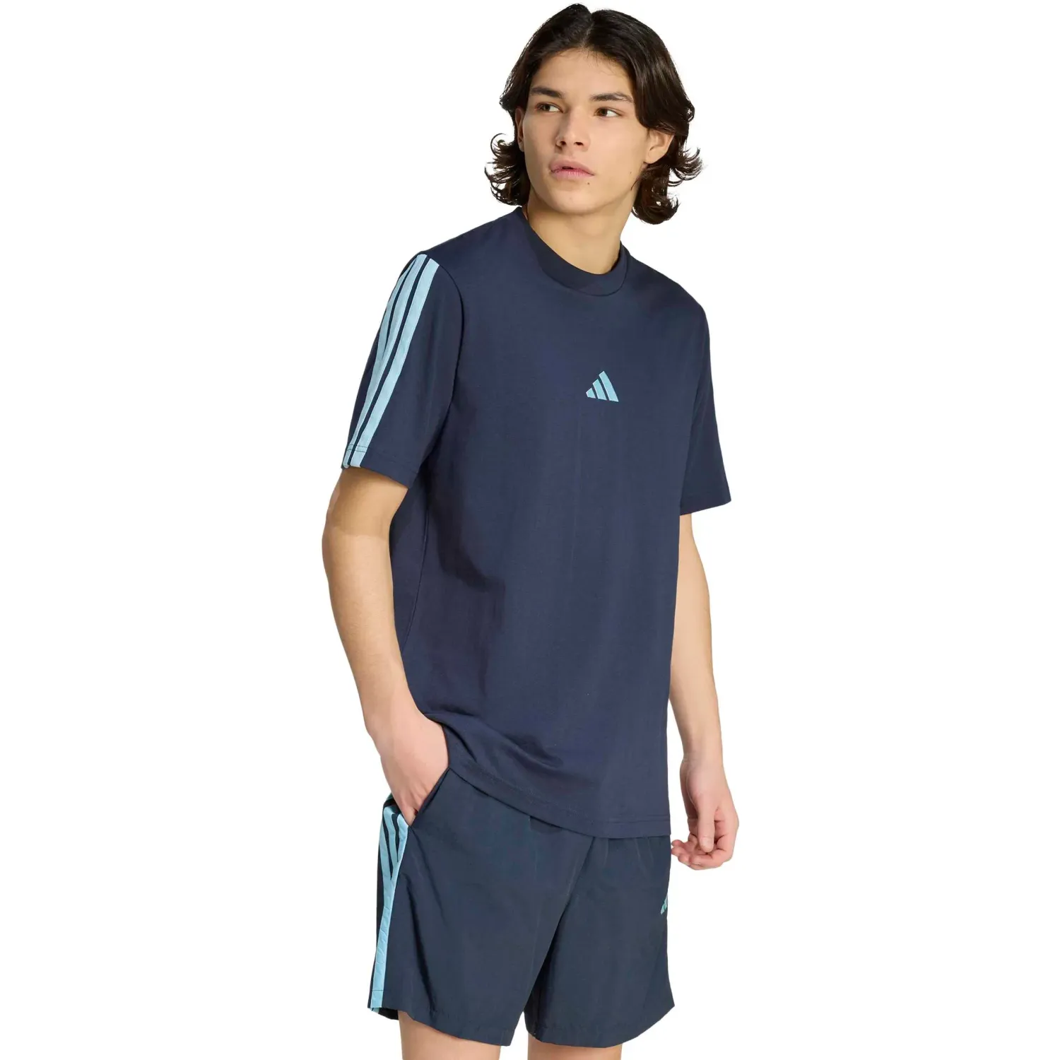 adidas Polo Adidas Deportivo Hombre M 3s Sj T B Wc color navy | Platanitos