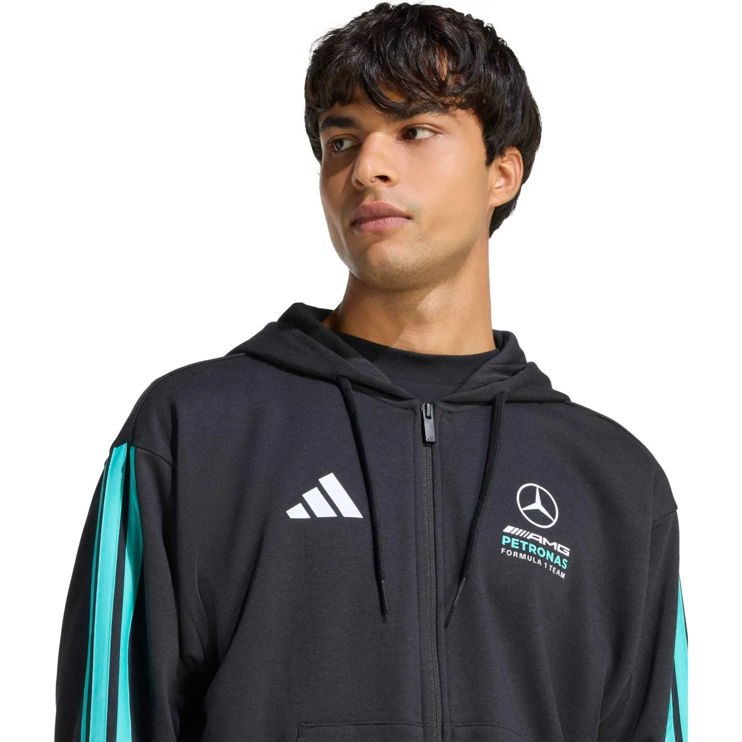 Casaca Adidas Deportiva Hombre Mer Dna Fz Hd M Motorsport color negro | Platanitos