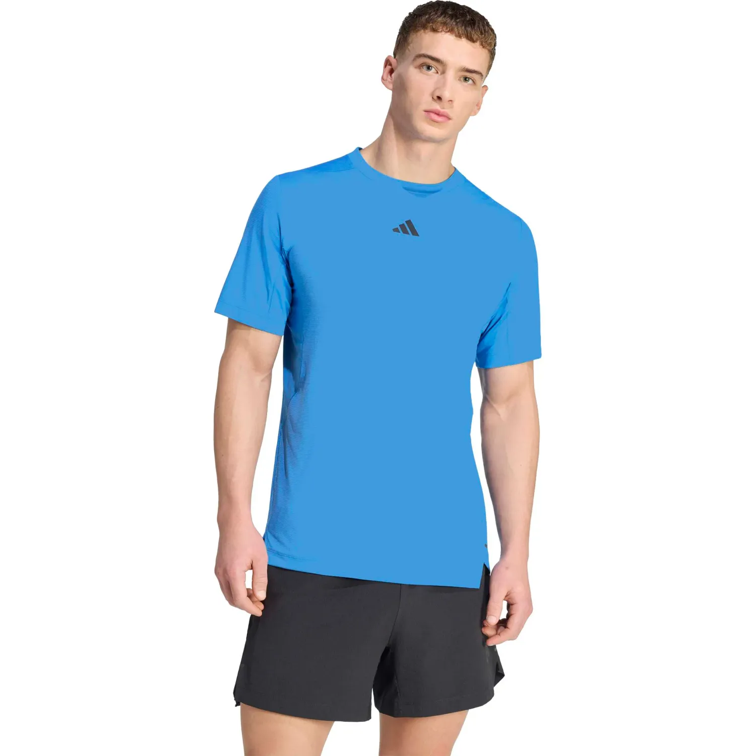 Polo Adidas Training Hombre D4t Primelift T Climacool color azulino | Platanitos