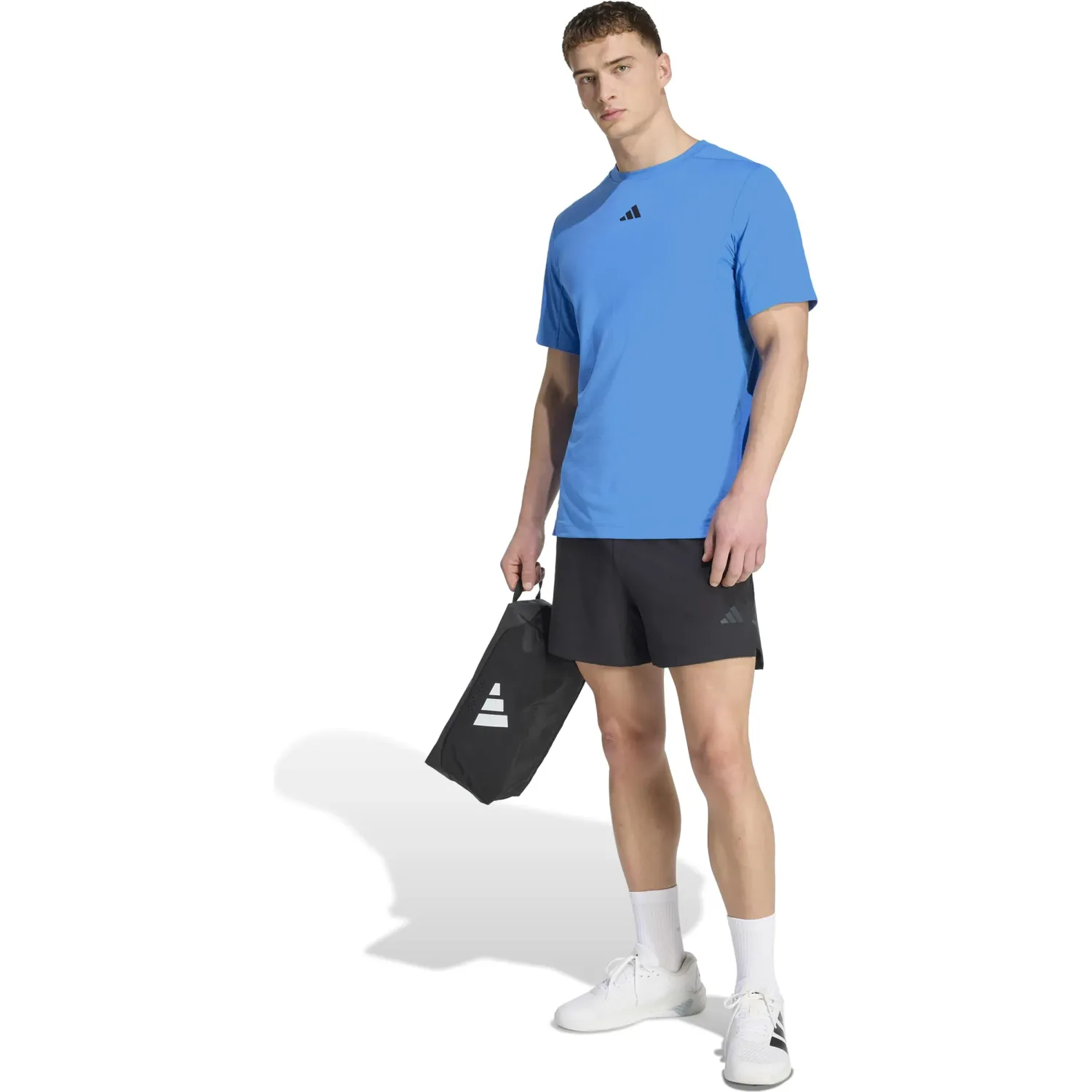 Polo Adidas Training Hombre D4t Primelift T Climacool color azulino | Platanitos