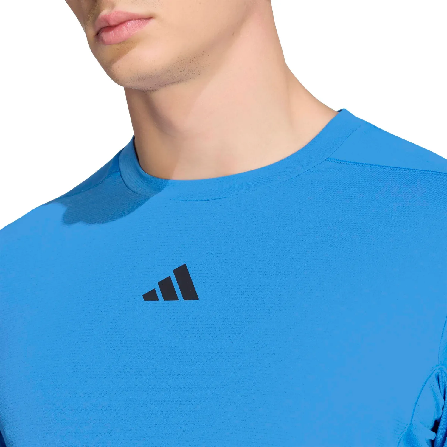 Polo Adidas Training Hombre D4t Primelift T Climacool color azulino | Platanitos