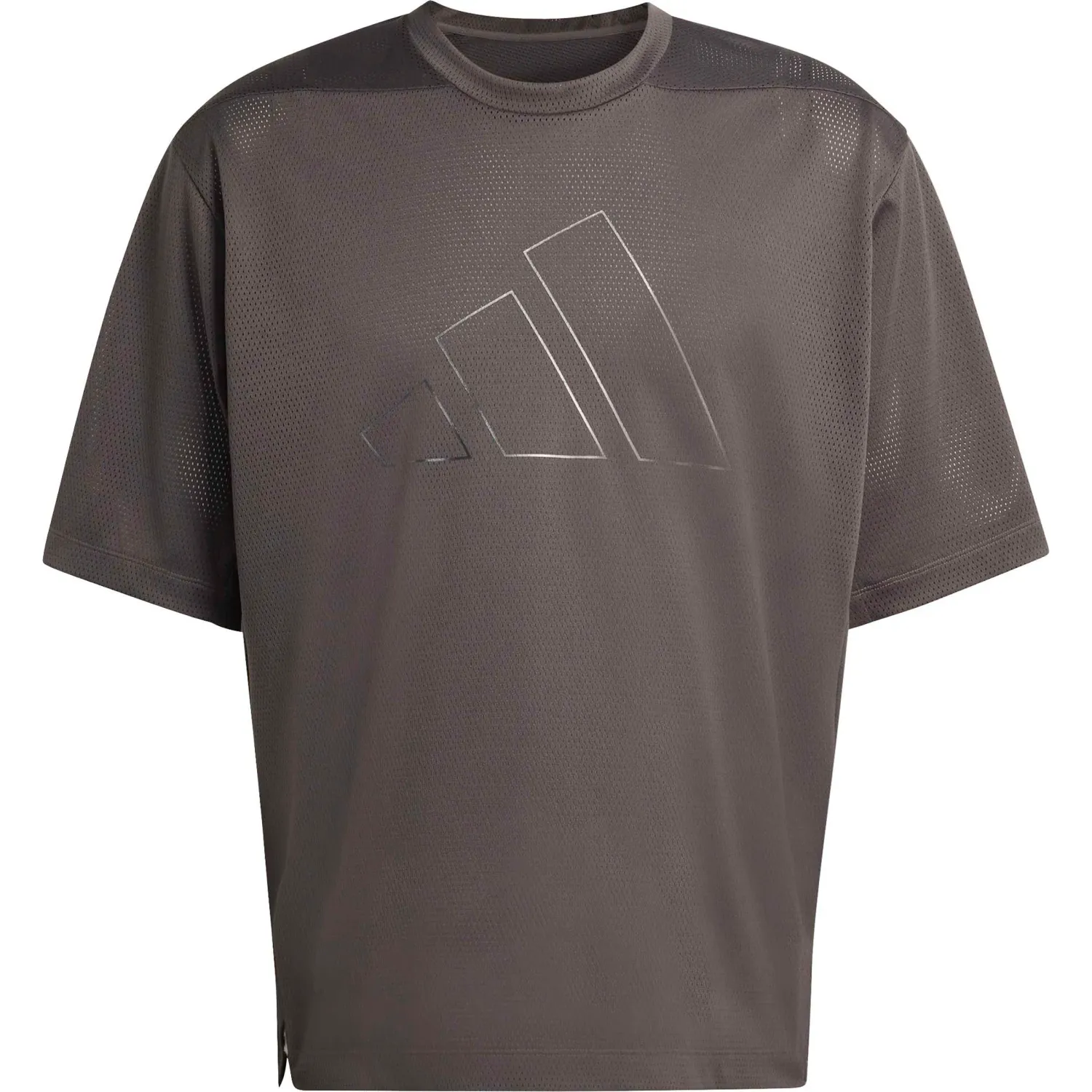 adidas Polo Adidas Training Hombre Pl Es Mesh T Climacool color plomo | Platanitos