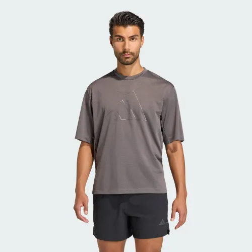 Hombre adidas Plateado Polo Training Hombre Pl Es Mesh T Climacool