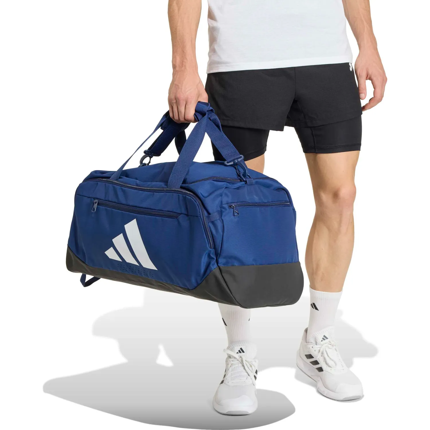 Maletin Adidas Training Unisex Tra Def Duf M color azul / blanco | Platanitos