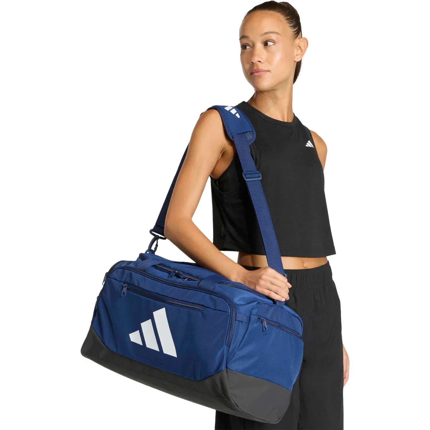 Maletin Adidas Training Unisex Tra Def Duf S color azul / blanco | Platanitos