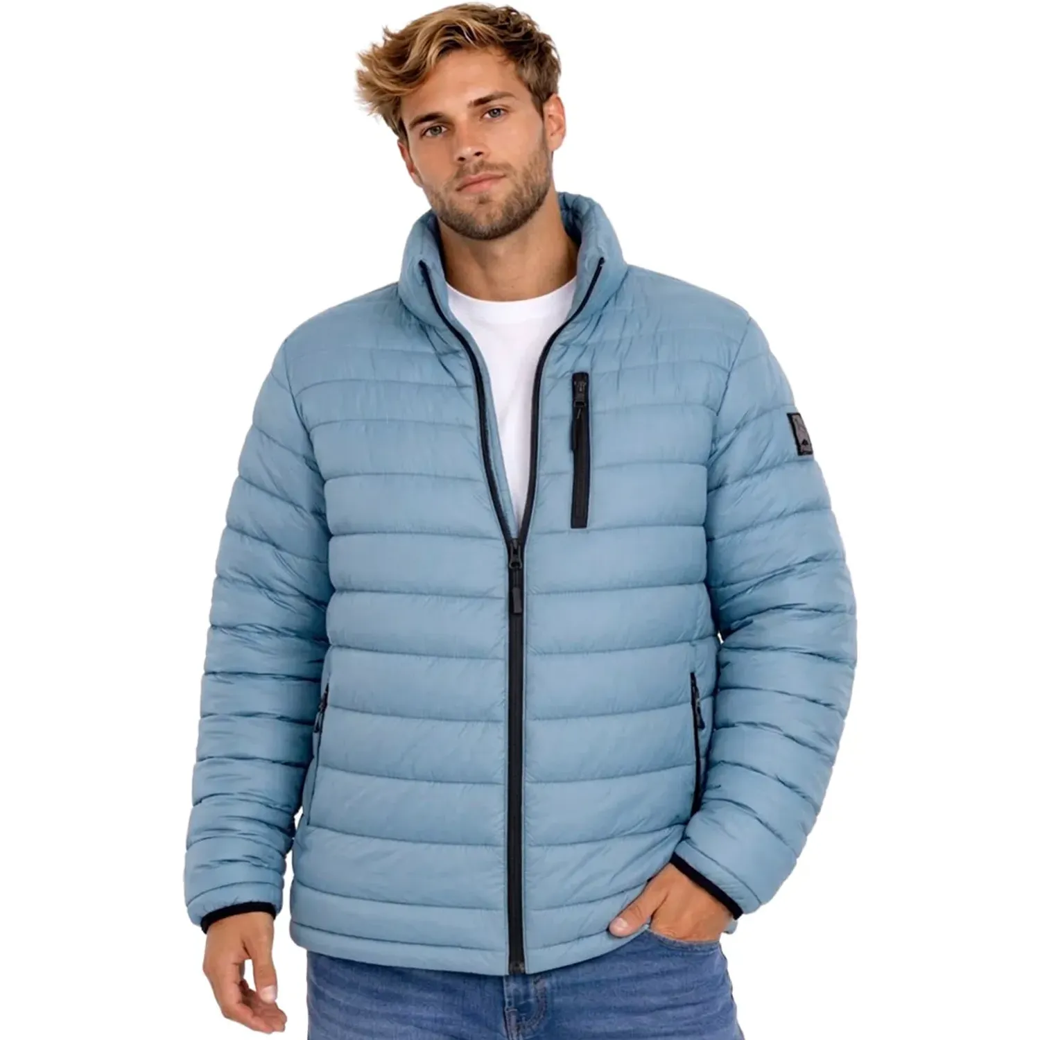 Casaca Riff&Raff Hombre Montt color aqua | Platanitos