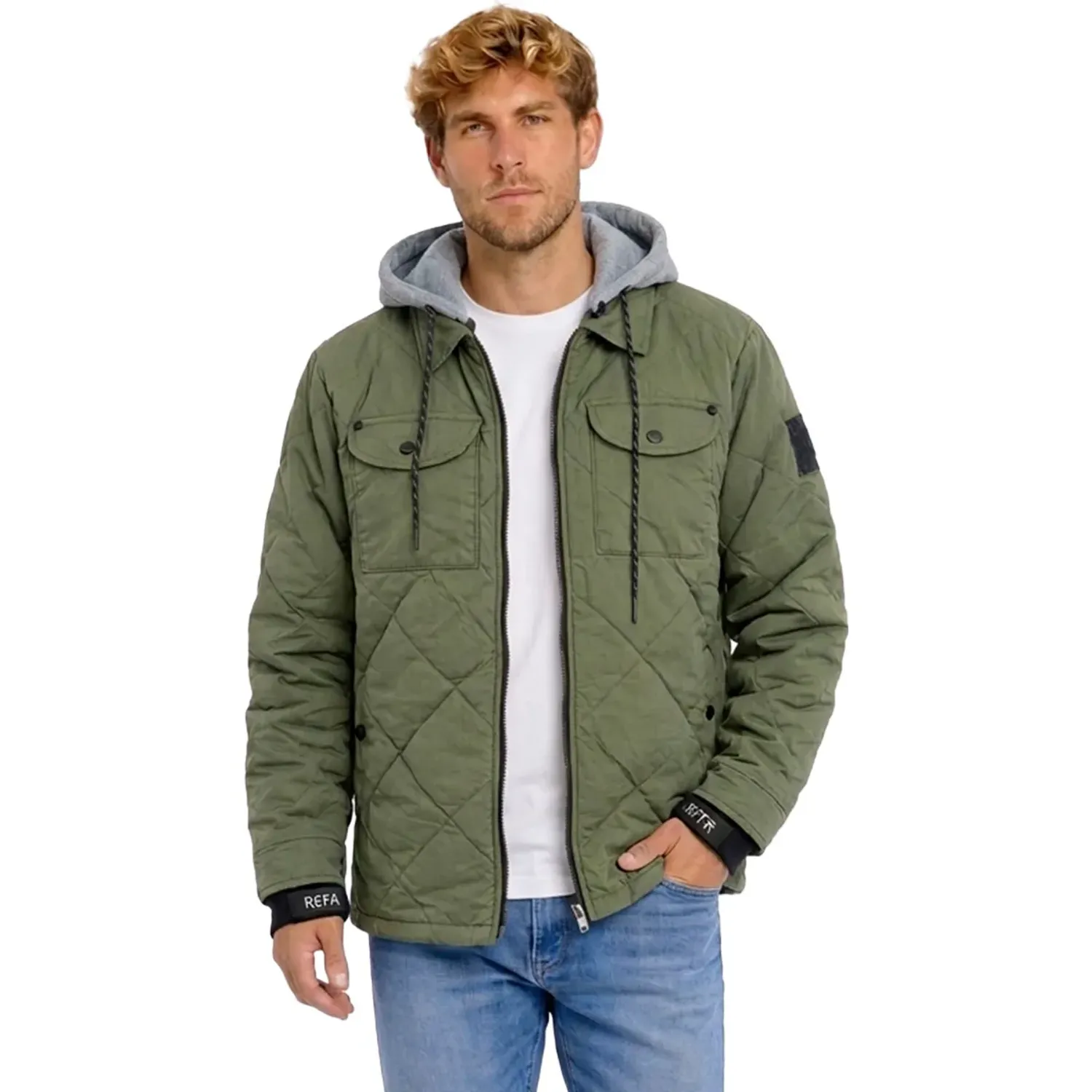 Casaca Riff&Raff Hombre Stormi color verde militar | Platanitos