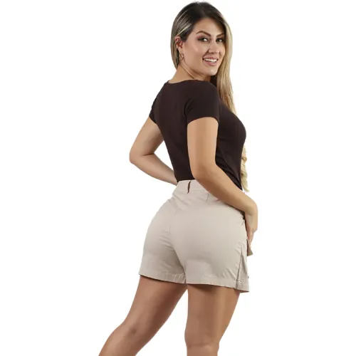 FORDAN JEANS Falda Short Mujer 3964  C/Abertura Y Bolsillo Parche