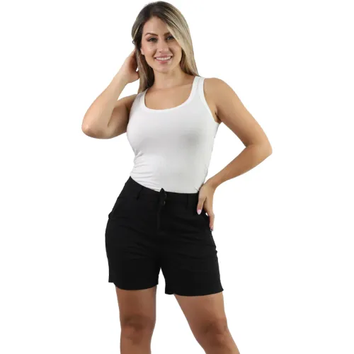 FORDAN JEANS Short Mujer 3969 C/Twill En Cintura Y Tapas