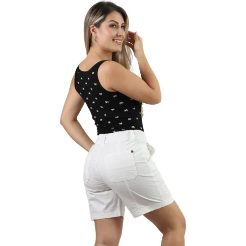 FORDAN JEANS Torero Mujer 3972 C/Elastico Y Bolsillo Parche