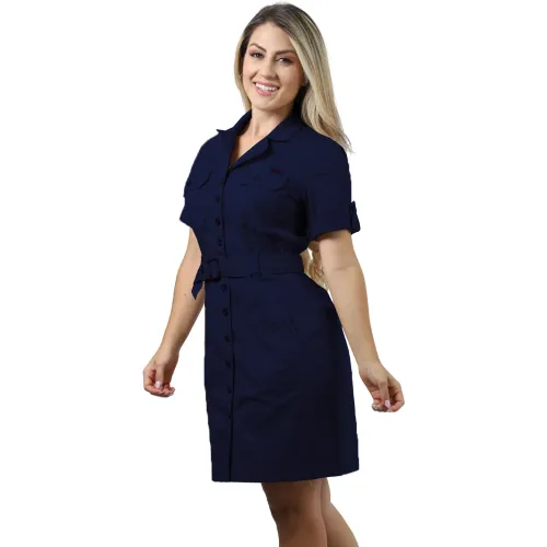 FORDAN JEANS Yamper Mujer 3977 Cuello Sastre Manga Corta