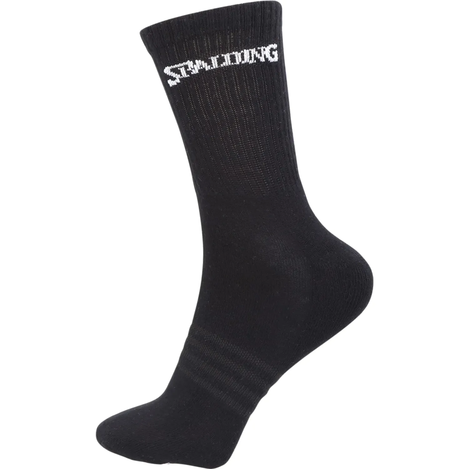 Pack Spalding De Medias Deportivas Niños Medium Socks Spstme color negro / blanco | Platanitos