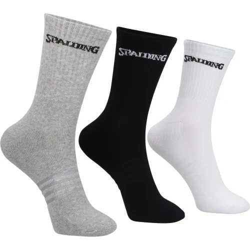 Pack Spalding De Medias Deportivas Niños Medium Socks Spstme | Platanitos