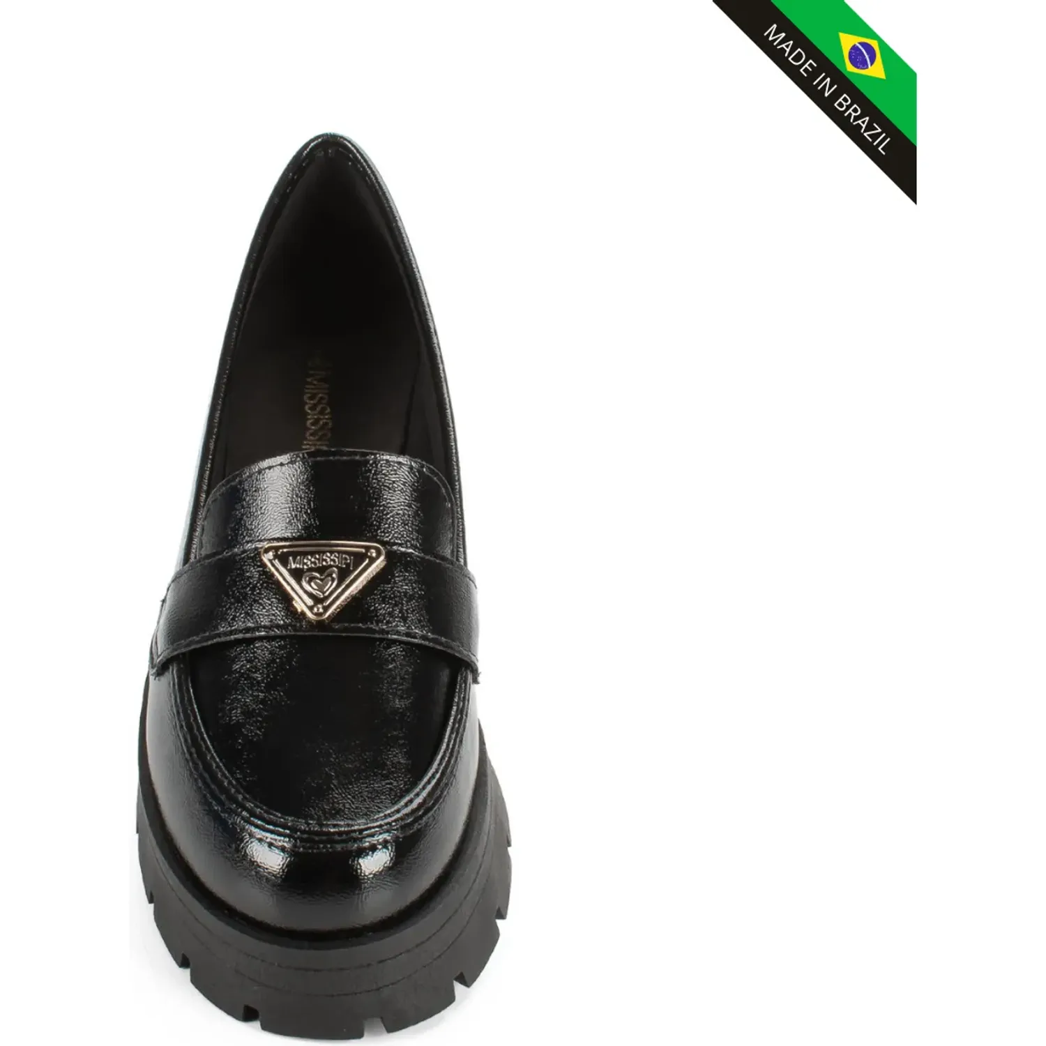 Mocasin Mississipi Cuña Mujer J1080 color negro | Platanitos