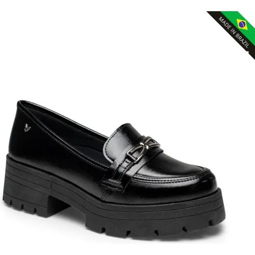 Mocasin Mississipi Cuña Mujer J1080 color negro | Platanitos