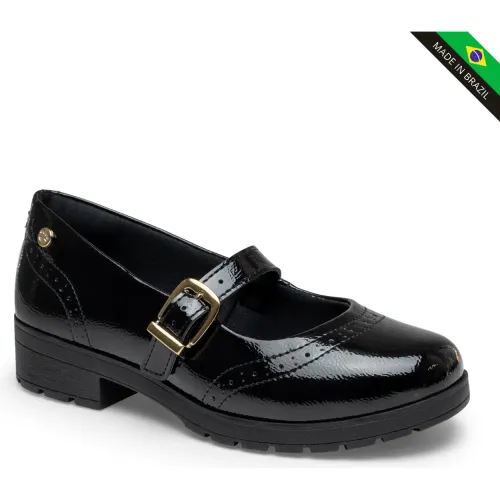 Mocasin Pink Cats Niños V6330 color negro | Platanitos