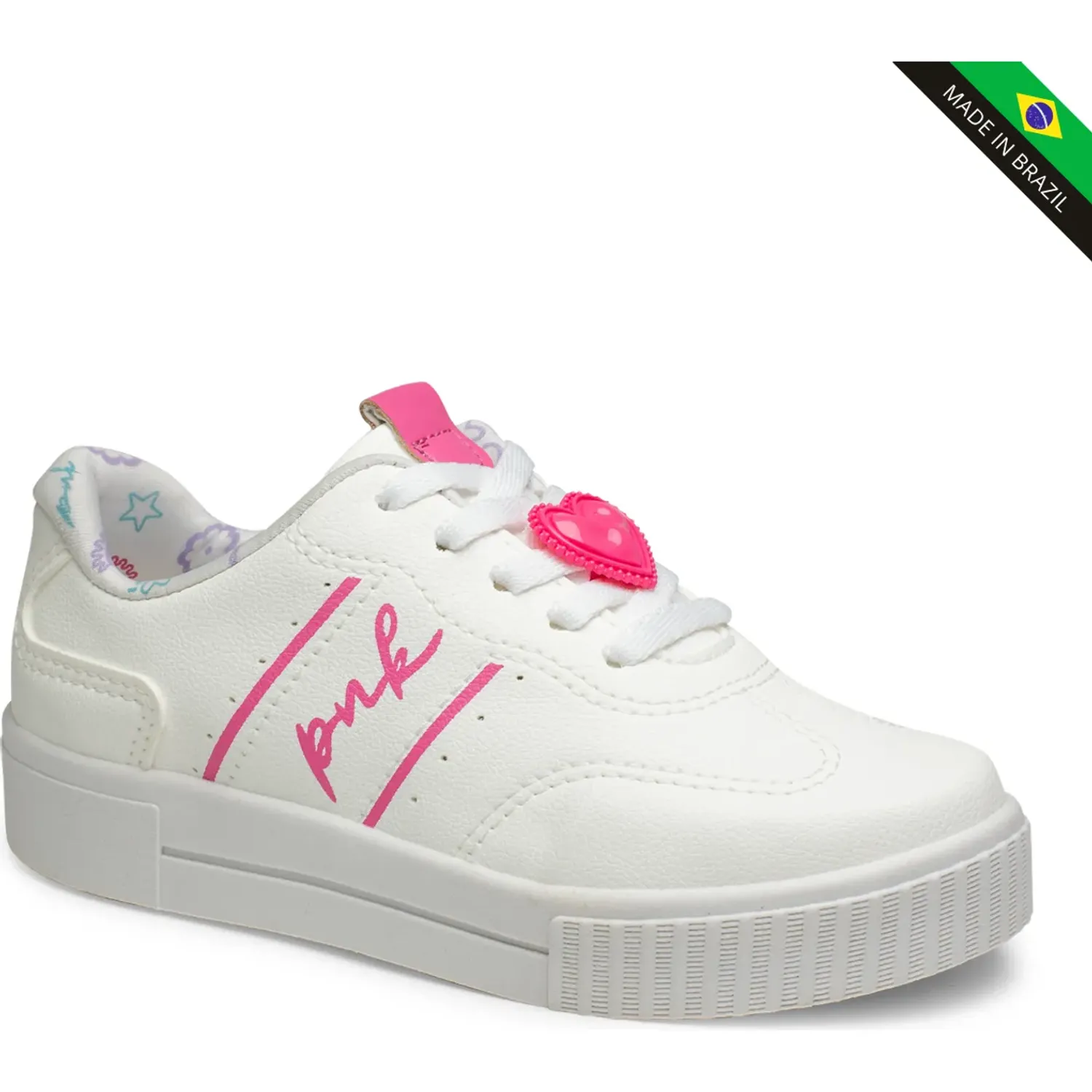 Zapatilla Pink Cats Niños V6130 color blanco | Platanitos