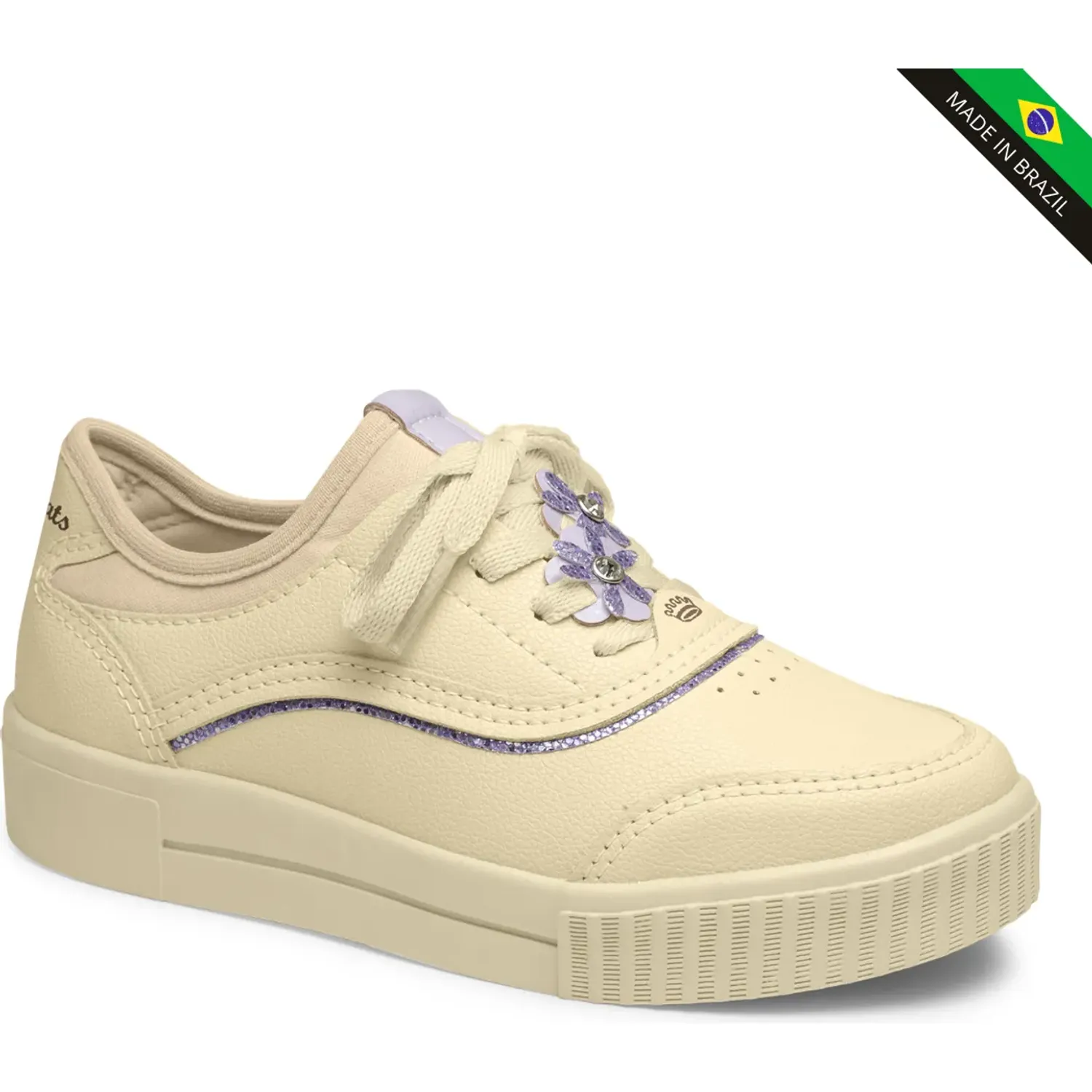 Zapatilla Pink Cats Niños V61302 color beige | Platanitos