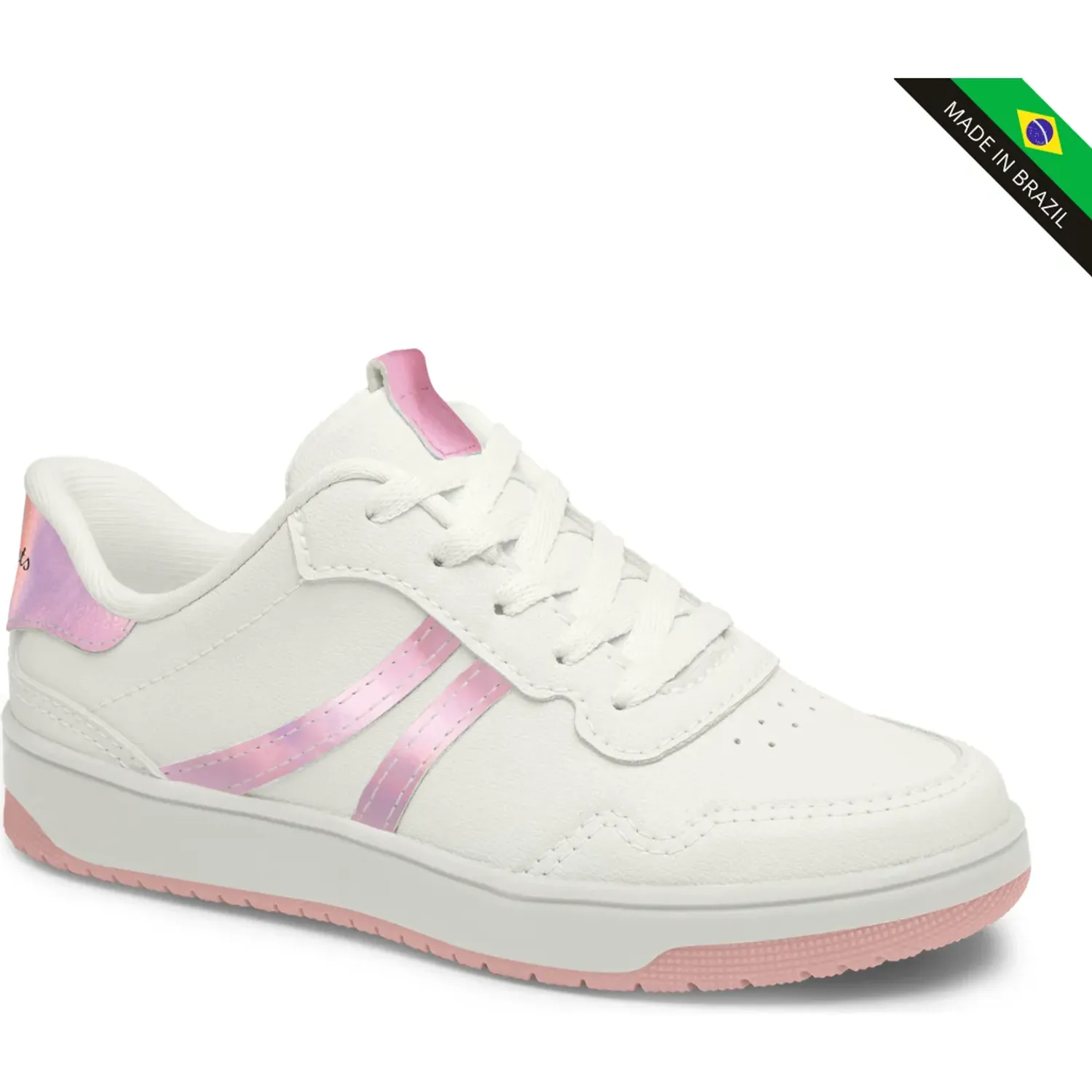 Zapatilla Pink Cats Niños V6140 color blanco/rosa | Platanitos