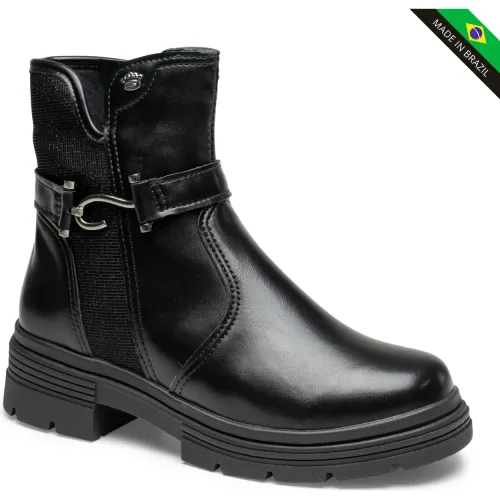 Botin Pink Cats  Niños V60802 color negro | Platanitos