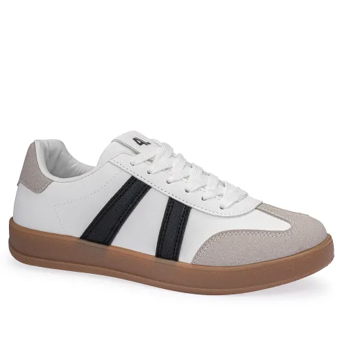 Zapatilla Just4U Dama Z Village color blanco | Platanitos