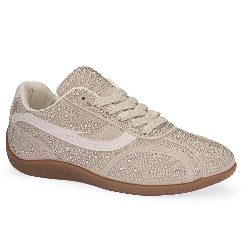 Zapatilla Just4U Dama Z Argel color beige | Platanitos