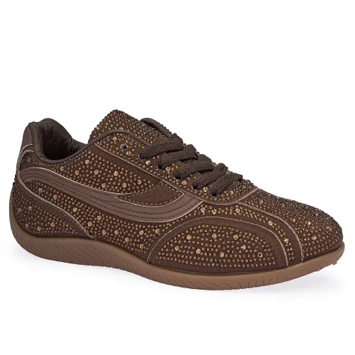 Zapatilla Just4U Dama Z Argel color marron | Platanitos