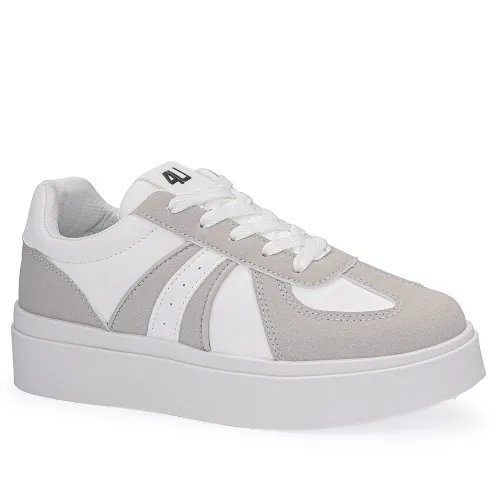 Zapatilla Just4U Dama Z Tanzania color blanco | Platanitos