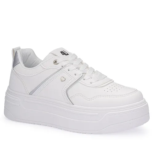 Zapatilla Just4U Dama Z Lusaka color blanco | Platanitos