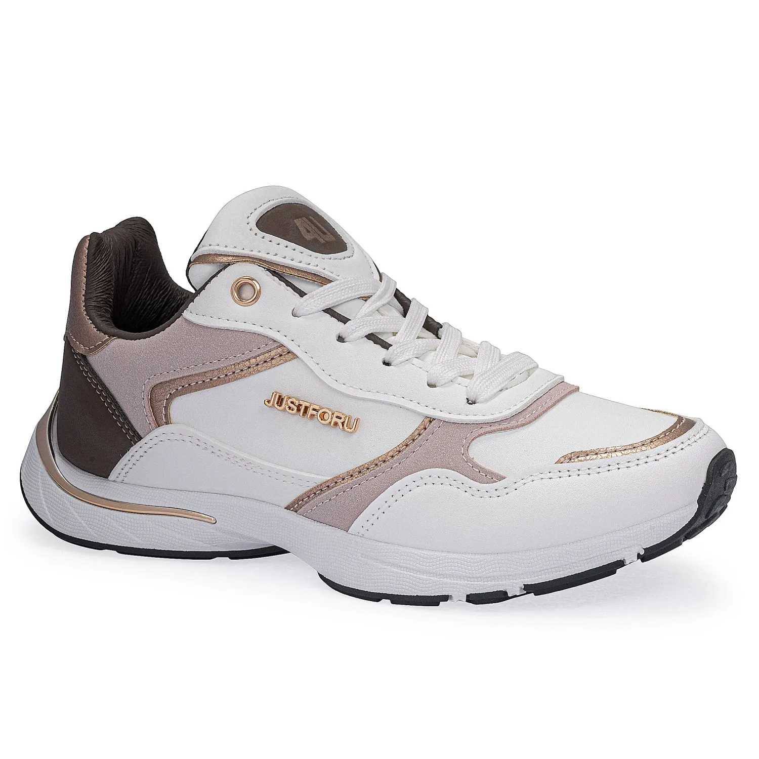 Just4u Zapatilla Just4U Dama Z Kinshasa color blanco / rose gold | Platanitos