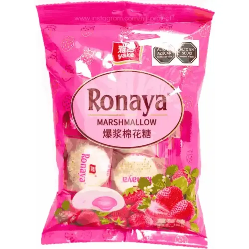 RONAYA Varios Marshmallow Con Crema De Fresa 100 Gr
