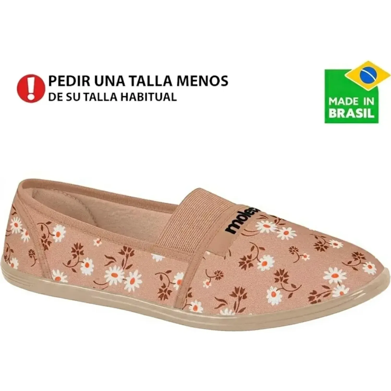 Mocasin Moleca Mujer Ou520.592 color multi nude | Platanitos